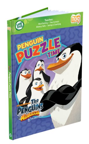Leap Frog 20545 Tag Game Book The Penguins of Madagascar Penguin Puzzle Time