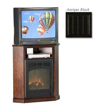 Eagle Industries 52723NGBK 32 in. Corner Fireplace  Black