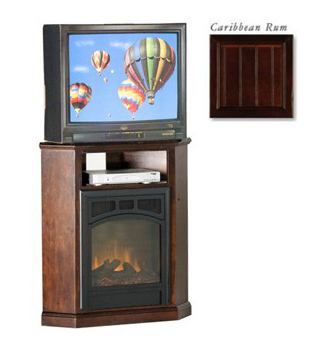 Eagle Industries 52723NGCR 32 in. Corner Fireplace  Caribbean Rum