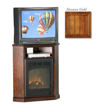 Eagle Industries 52723NGHG 32 in. Corner Fireplace  Havana Gold