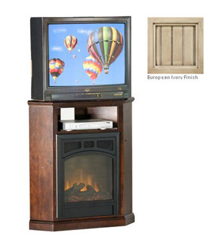 Eagle Industries 52723NGIV 32 in. Corner Fireplace  European Ivory