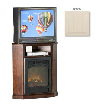Eagle Industries 52723NGWH 32 in. Corner Fireplace  White