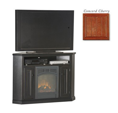 Eagle Industries 52740WPCC 32 in. Corner Fireplace with Doors Concord Cherry