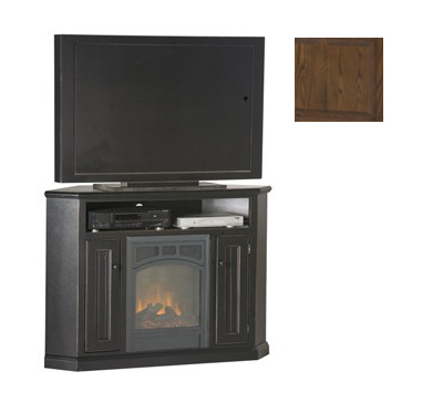 Eagle Industries 52740WPCM 32 in. Corner Fireplace with Doors Chocolate Mousse
