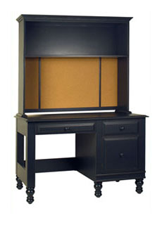 B14003 Hutch Single Shelf For Desk - Antique Black