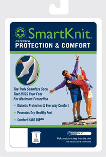 Therafirm 73132 SmartKnit CoolMax Seamless Diabetic Socks OverTheCalf Knee High Size Medium White