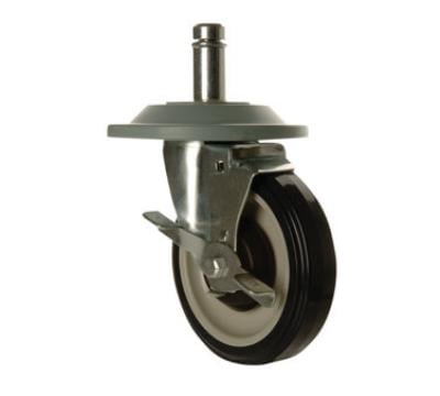 FocusFoodService FSCAST5B 5 in. Swivel Stem Caster with Brake and Bumper FocusFoodService FSCAST5B 5 in. Swivel Stem Caster with Brake and Bumper