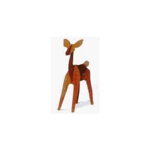 Universal Home & Garden MSDO-60 Pre-Rusted Steel Sculptures - Medium Size Alert Doe