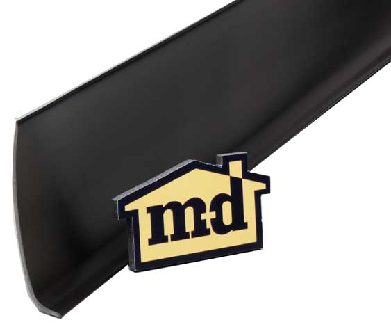 M-d Products 4in. X 4ft. Black Cove Wall Base Vinyl Strips 75218