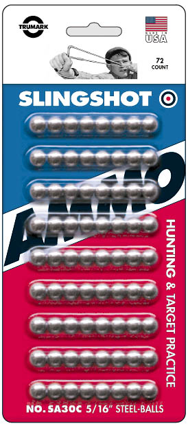 Trumark 30 Caliber Slingshot Steel Ammo SA30C
