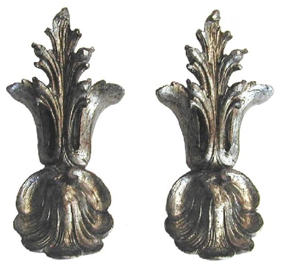 92gs Lillie Tieback In Gilt Silver Finish - Set Of 2