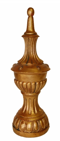 34310 Et Fluted Tall Finial In Etineene Gold Finish
