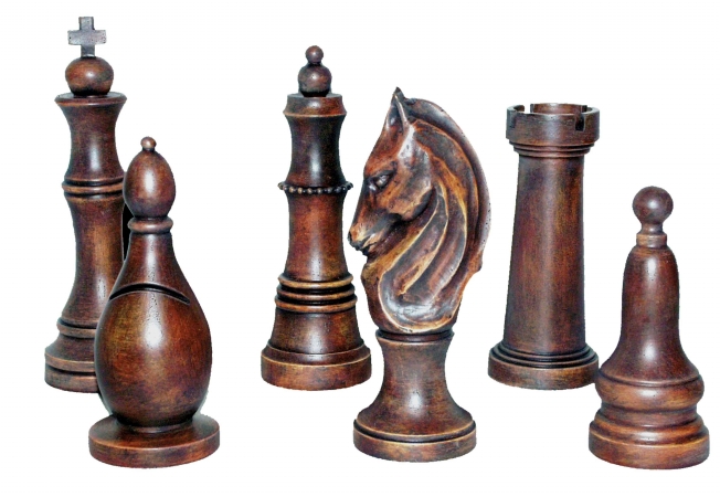 34228a Bd Six Piece Chess Set Brandywine Statue Tabletop Decor