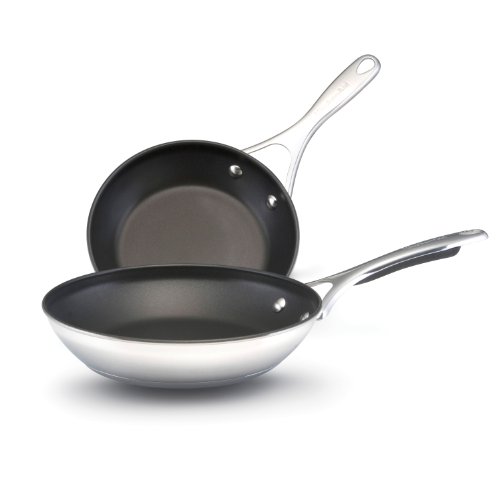 KitchenAid 75810 Gourmet Stainless Steel Nonstick Skillets  Pack of 2