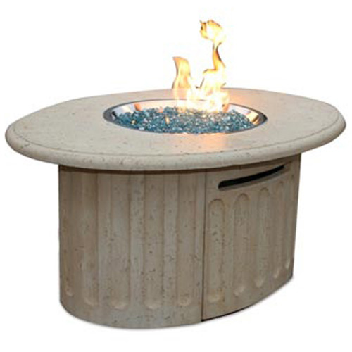 Outdoor Greatroom Company TUSCANYFTK Tuscany Fire Pit Includes CF20LP Crystal Fire Burner