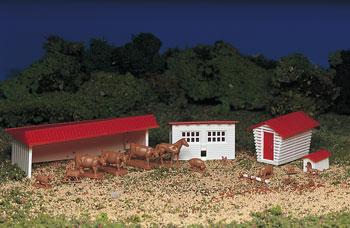 Bac45152 Ho Farm Building And Animals Kit