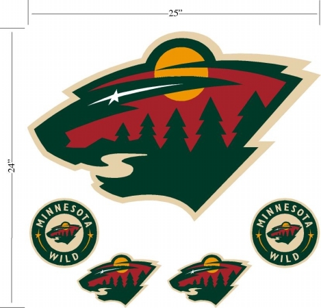 Trademarx RL WILD Minnesota Wild Licensed Wall Decal