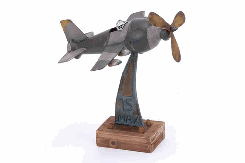 Benzara 51805 Metal Plane Table Top Decor