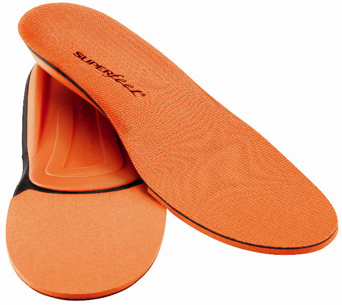 Superfeet SF7416 Orange Premium Mens Insole  Size H  Mens 15.517