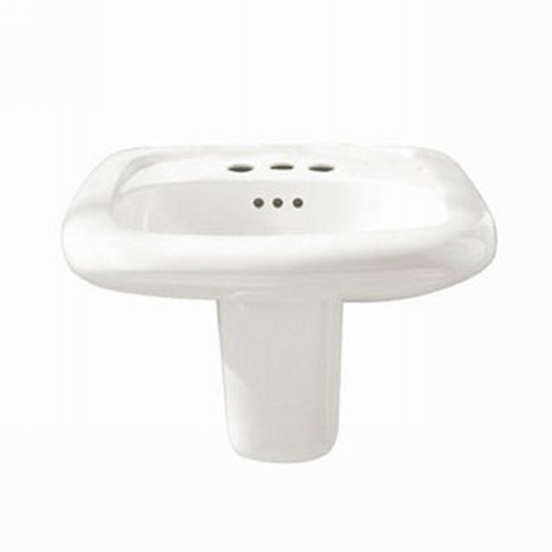 0954023.02 Murro Wall-hung Lavatory With 4 In. Centers With Right Hand Hole - White