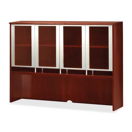 Mayline NH72CRY Napoli Series Assmbld Hutch With Glass Doors, 72W X 15D X 50=H, Sierra Chry
