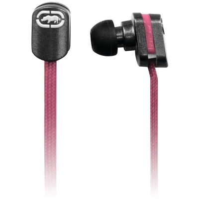 ecko EKULCEPK Ecko Lace Earbud with Nylon Shoelace Cable  Pink