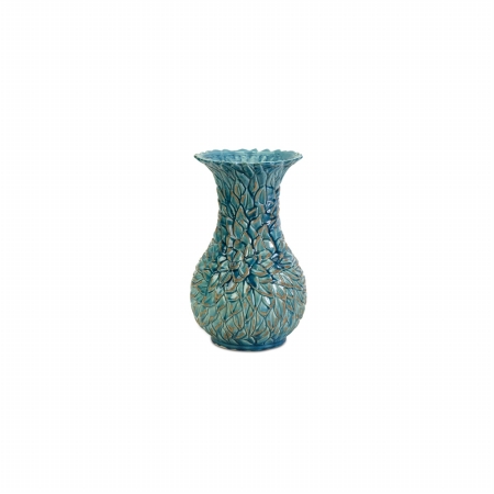 Imax 64168 Traditional Lotus Leaf Patterned Decorative Floral Vase  Medium