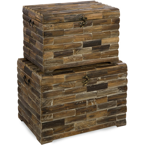 Imax 740182 Set of 2 Moreton Wood Chests
