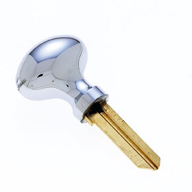 JVJHardware KK26KW1 Miscellaneous 5 Pin Kwikset Key Way  Polished Chrome