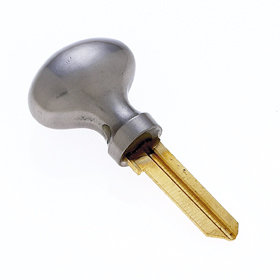 JVJHardware KK46KW10 Miscellaneous 6 Pin Kwikset Key Way  Satin Nickel