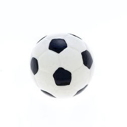 JVJHardware 80053 Novelty 2 1.19 in. Soccer Ball Designer Resin Knob
