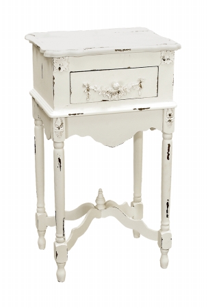 Sterling Industries 89-1803 White Milkpaint Side Table Furniture