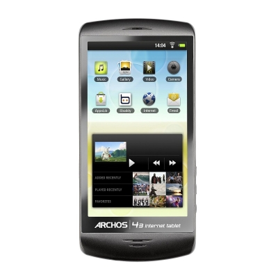 ARCHOS#44; INC. ARCHOS 43 INTERNET TABLET 8GB