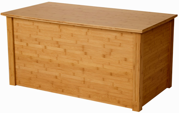 Wood Creations WBBplain Oak Toybox with Wooden Letters