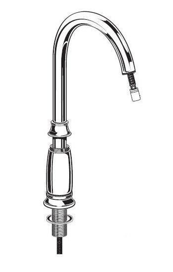 American Standard M9628070020A Spout Assembly Wynston Kitchen Faucets Chrome