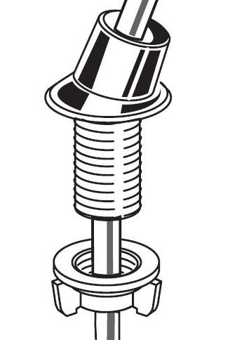 American Standard 0307600210A Spray Holder Ceramix Kitchen Faucets Bone