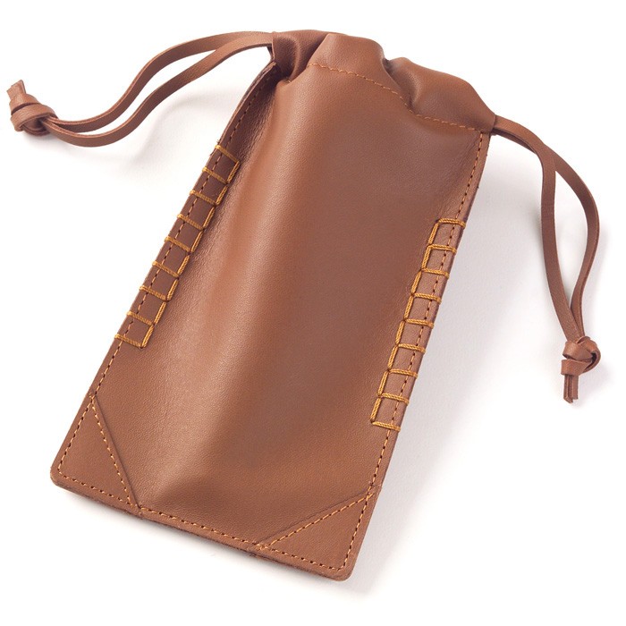 00888tan Corkscrew With Leather Pouch - Tan