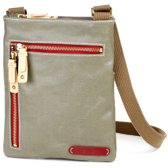 Clava 771014CAFE Carina Mini Zip Crossbody Cafe