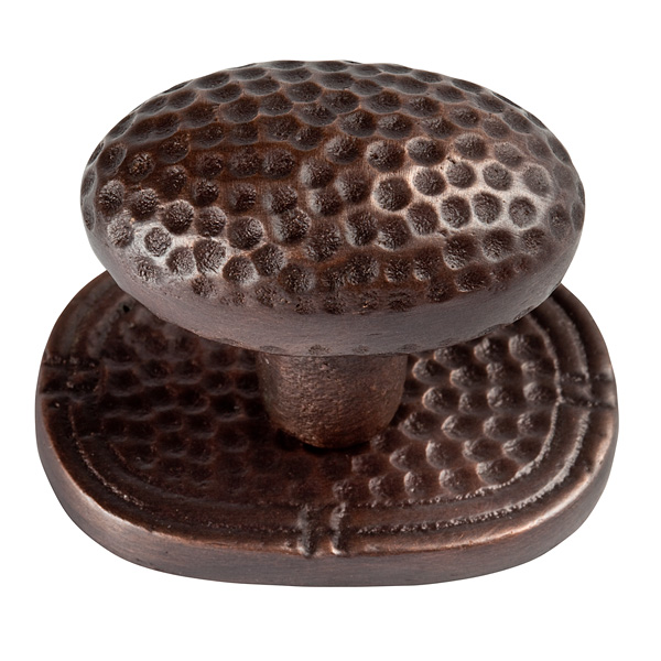 The Copper Factory Solid Cast Copper Small Oval Backplate in Antique Finish CF1