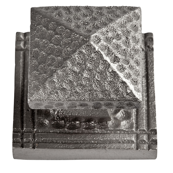 Solid Cast Copper Small Square Backplate In Satin Nickel Finish -