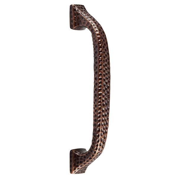 Solid Cast Copper Drawer Pull On 3.5in. Centers In Antique Copper Finish -