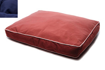 Dog Gone Smart Bed DGSRE4001 Dog Gone Smart Rectangular Ecru Piping Dog Bed#44; XXL#44; Navy