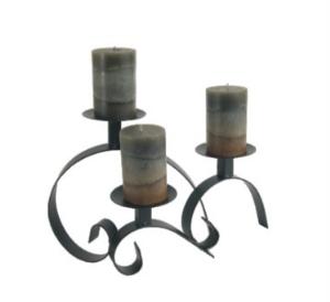 Danya B. QBA379 Curly Triple Candleholder