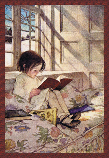 Buyenlarge 05056xP2030 Books in Winter 20x30 poster