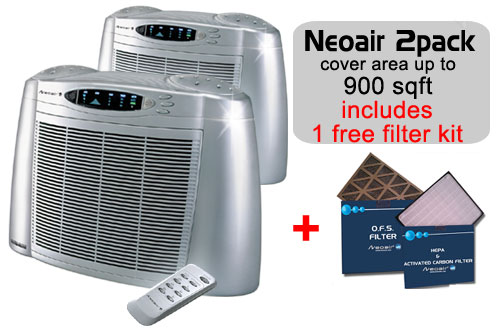 Neoair NeoairEnviro2PK Neoair Enviro 2Pack Air Purifiers