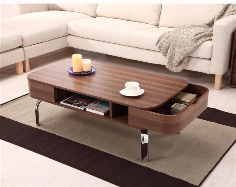 Ynj-914ct Lawson Modern Walnut 2-drawer Coffee Table