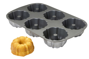 Fluted Muffin Pan - 6 Openings - Pack Of 6