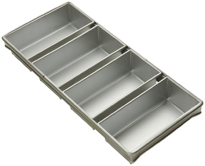Focusfoodservice 905642 9 In. X 4.5 In. 4 Focus Strapped Bread Pans - Pack Of 6