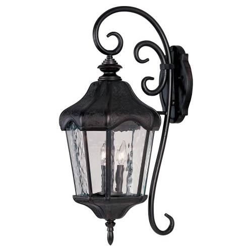 Maxim Lighting 40275WGOB Garden VX 29'' H 3-Light Outdoor Wall Lantern - Oriental Bronze
