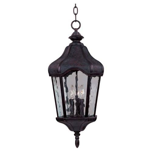 Maxim Lighting 40279WGOB Garden VX 3-Light Outdoor Hanging Lantern - Oriental Bronze Maxim Lighting 40279WGOB Garden VX 3-Light Outdoor Hanging Lantern - Oriental Bronze